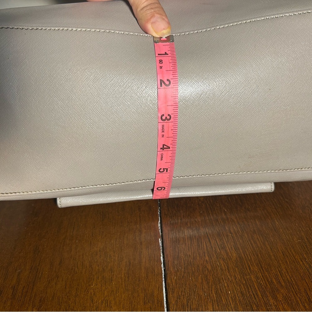 Nine West Taupe Shoulder Bag Satchel - Picture 5 of 10